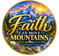 Faith Inspired Fridge Magnets – Faith Can Move Mountains