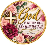 Faith Inspired Fridge Magnets – God Is Within Her