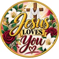 Faith Inspired Fridge Magnets – Jesus Loves You