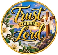 Faith Inspired Fridge Magnets – Trust In The Lord