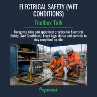 FREE Electrical Safety Wet Conditions Toolbox Talk – Image 1