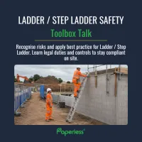 FREE Ladder and Step Ladder Safety Toolbox Talk – Image 1