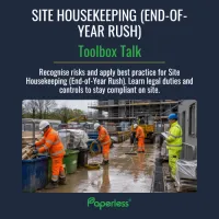 FREE Site Housekeeping End-of-Year Rush Toolbox Talk – Image 1