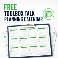 FREE Toolbox Talk Planning Calendar – Image 1