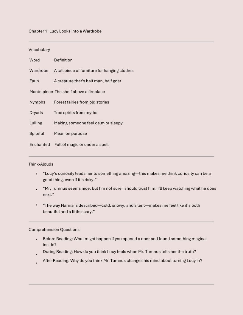 Chapter Chats: Interactive Read Aloud Guides – Image 6