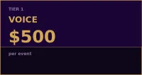 Tier 1 Voice - Unmuted Sponsorship – Image 1