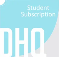 11) Annual DHQ Subscription – Student – Image 1