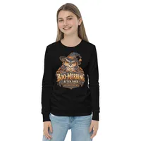 “Spooky Owl” Youth Long Sleeve Tee — BOOMERBING AFTER DARK™ – Image 4