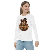 “Spooky Owl” Youth Long Sleeve Tee — BOOMERBING AFTER DARK™ – Image 3