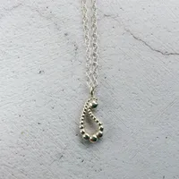 Silver Paisley Pendant – Image 1