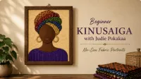 Beginner Kinusaiga with Judie Pokakaa — No-Sew Fabric Portraits – Image 1