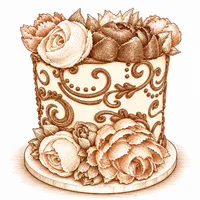 6” Autumn Garden Cake – Image 1