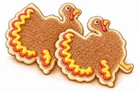 Decorated Turkey Sugar Cookies – Image 1