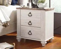 Willowton 24″ 2 Drawer Charging Nightstand – Image 2