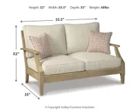 Clare View Loveseat w/Cushion- P801-835 – Image 6