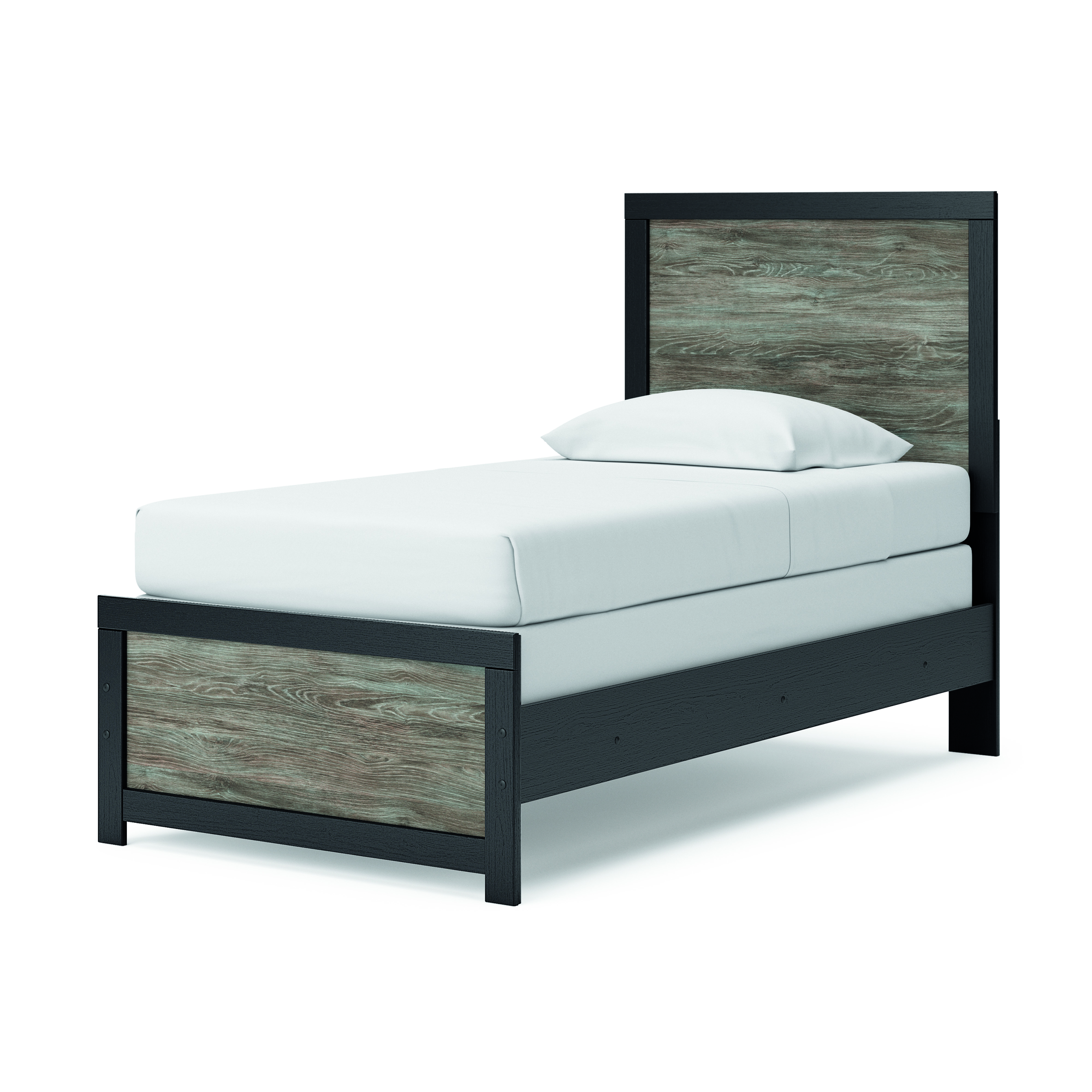 Broachmyn Panel Bed – Twin/Black Gray -PCB1118B8 