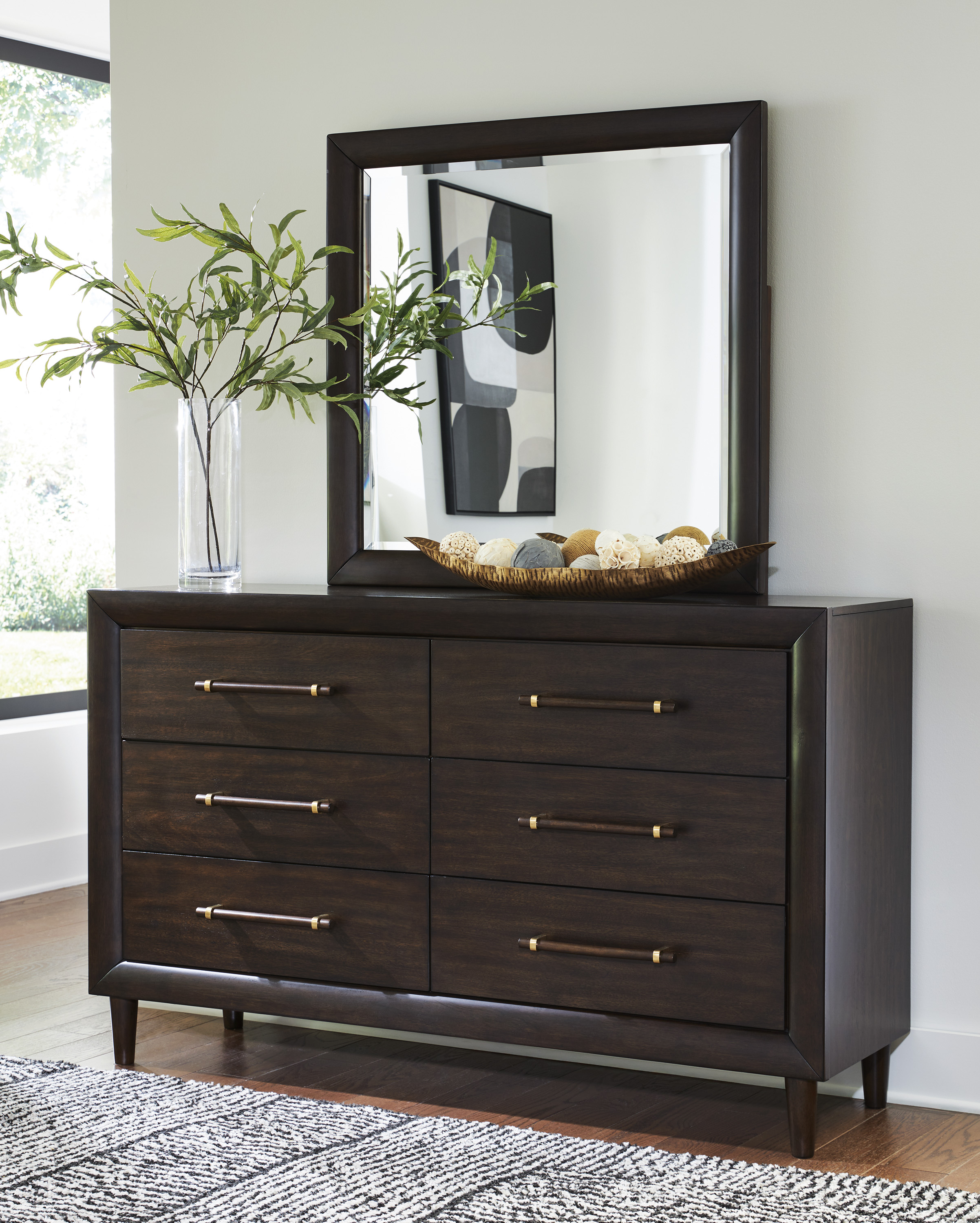 Dantenton Dresser w/ Mirror -B611B1  – Image 1