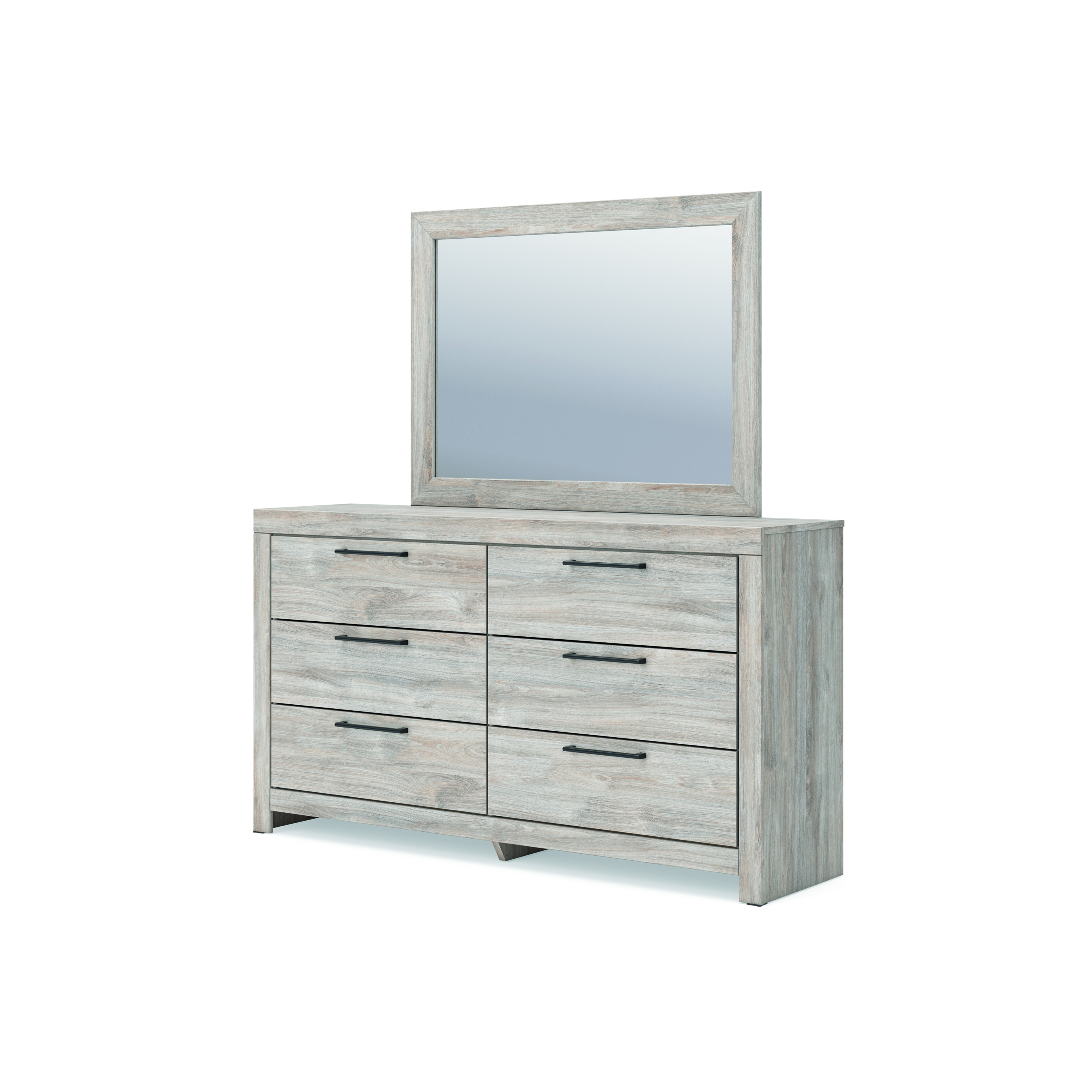 Broachmyn Dresser and Mirror – Gray -PCB1120B1 