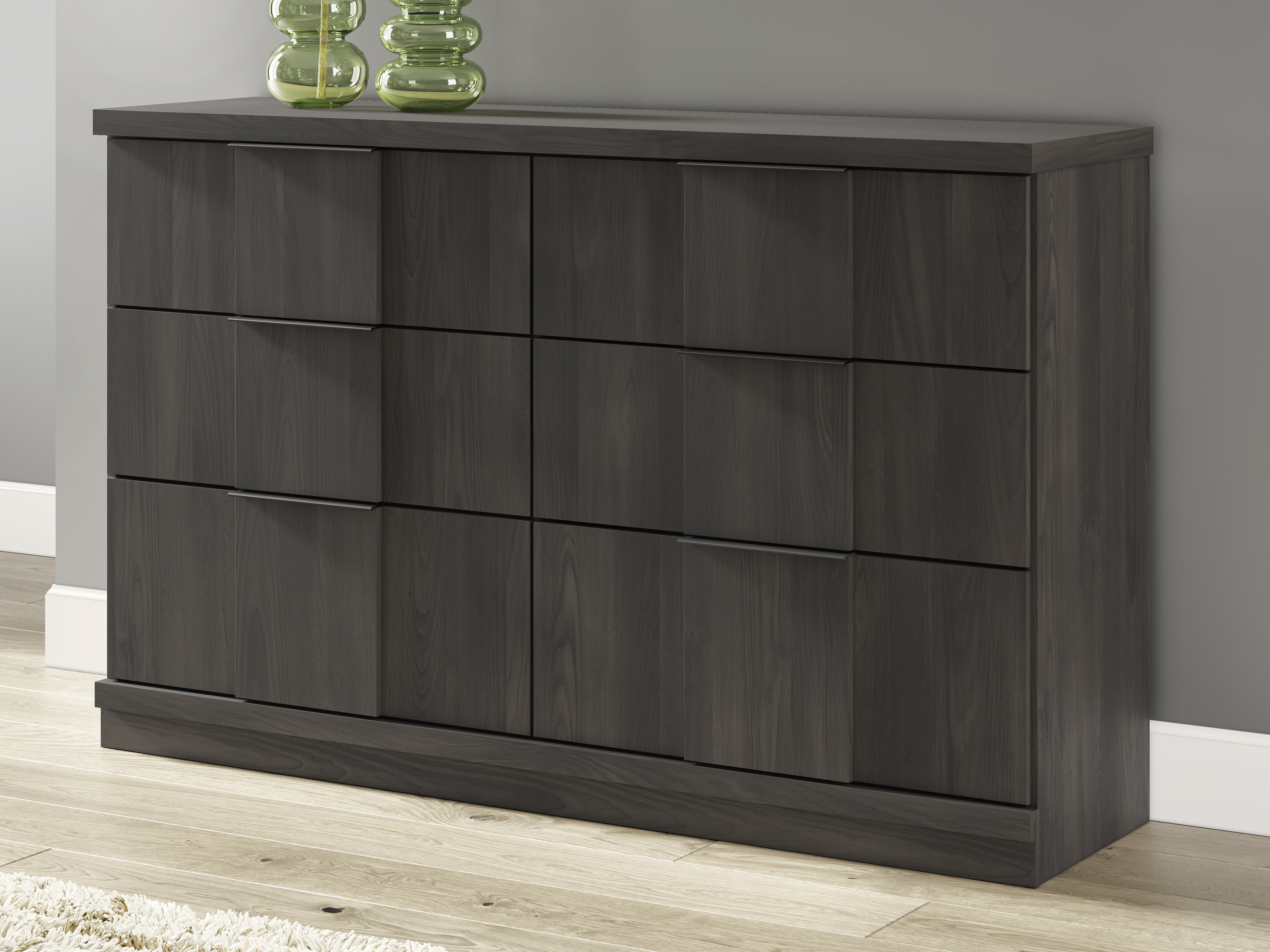 Shaehartin Six Drawer Dresser w/ Mirror- (PCB3167-31, PCB3167-36) – Image 3