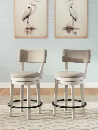 Robbinsdale UPH Swivel Barstool (2/CN)-D642-224 – Image 3