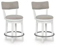 Robbinsdale UPH Swivel Barstool (2/CN)-D642-224 – Image 2