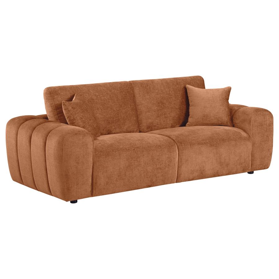 Burnett Wide Arm Sofa – Burnt Orange- 504951