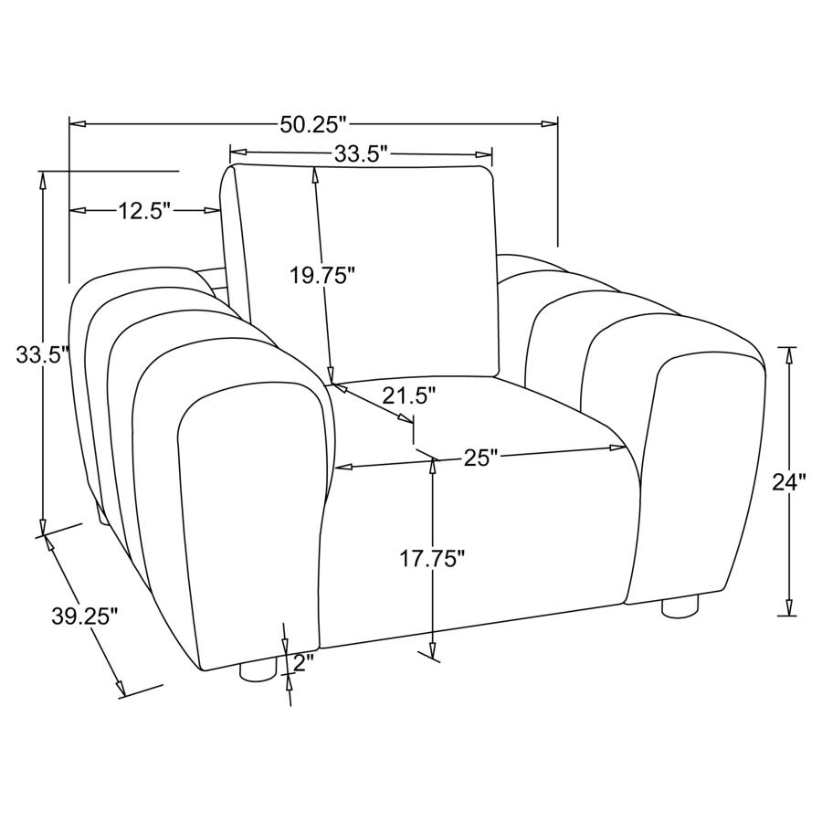 Burnett Accent Chair – Image 11