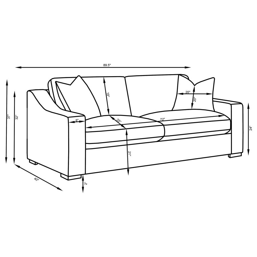 Ashlyn Track Arm Sofa- 552091 – Image 6