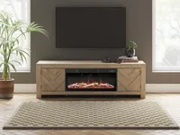 Cayboni 71" TV Stand with Electric Fireplace – Image 9