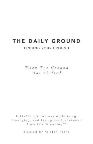 Finding Your Ground: The Daily Ground Journal – Image 2
