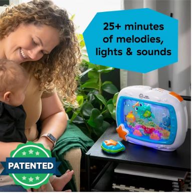 Baby Aquarium SootBaby Aquarium Soother Crher Crib Toy with Remote Control Music Lights & Melodies Sleep Aid  Short Description – Image 4