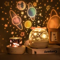 360° Galaxy Star Ocean Projector Lamp with 21 Projection Films USB Night Light for Kids Room – Image 7