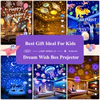 360° Galaxy Star Ocean Projector Lamp with 21 Projection Films USB Night Light for Kids Room – Image 4