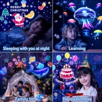360° Ocean & Star Night Light Projector USB Jellyfish Galaxy Lamp for Kids Room – Image 5