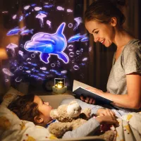 360° Ocean & Star Night Light Projector USB Jellyfish Galaxy Lamp for Kids Room – Image 4