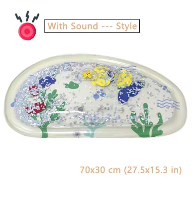Baby Water Play Mat Inflatable Tummy Time Activity Sensory Playmat for Crawling & Development – Image 6
