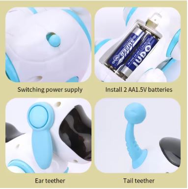 Interactive Robotic Dog Walking Toy with Lights Music & Sound for Kids – Image 4