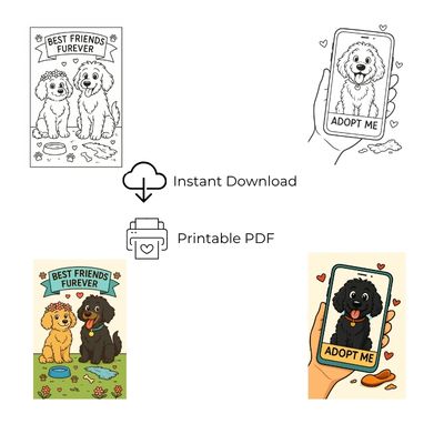 Gracie Doodle Comes Home - printable colouring book – Image 2