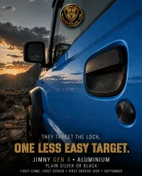 Jimny Key Barrel Blank off – Black