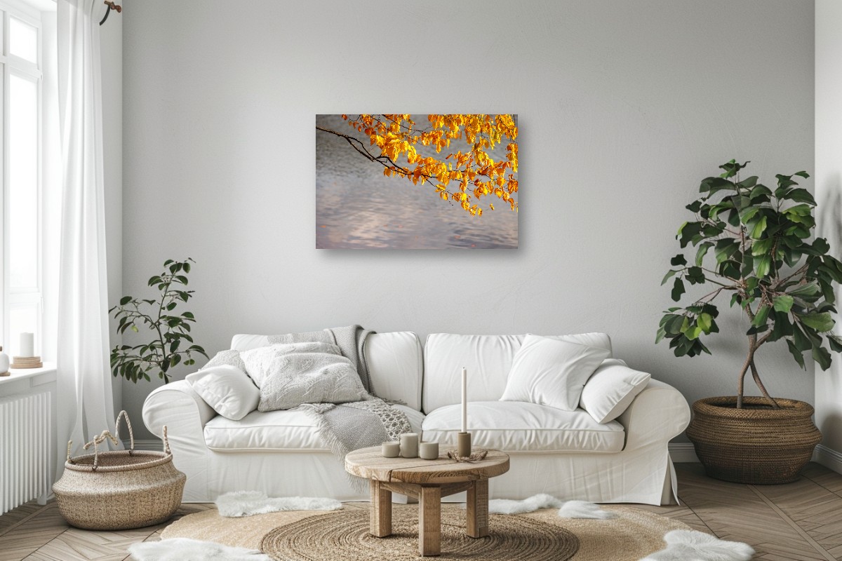 Birch Leaves over Water – Image 7