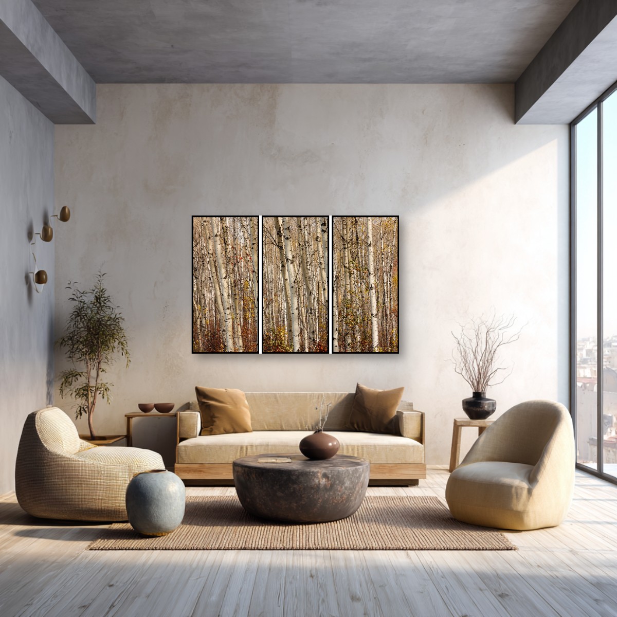 Birch and Aspen Forest - Triptych – Image 6