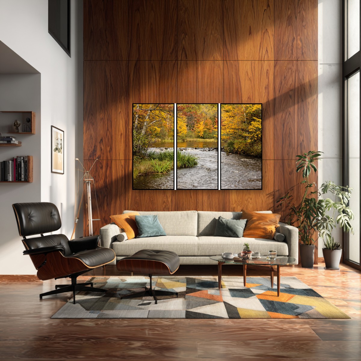 Manitowish River in Fall - Triptych – Image 4