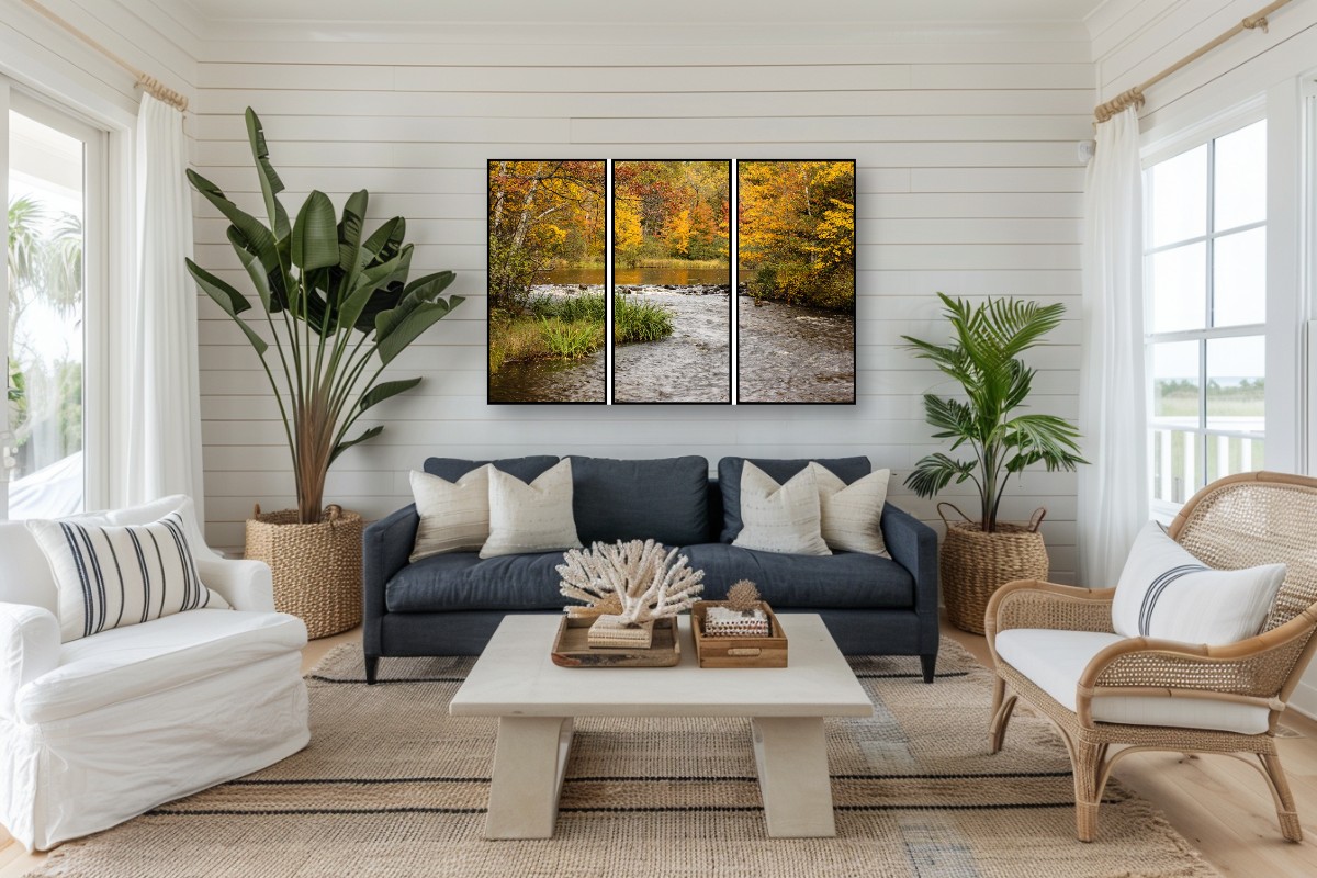Manitowish River in Fall - Triptych – Image 8