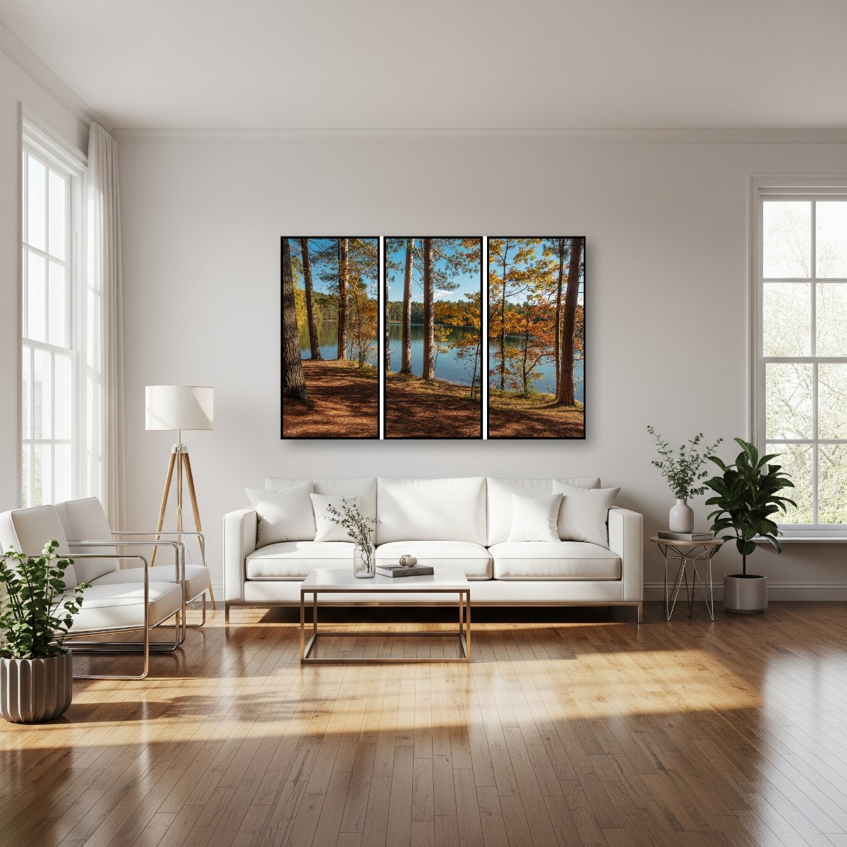 Firefly Lake Shoreline - Triptych – Image 7