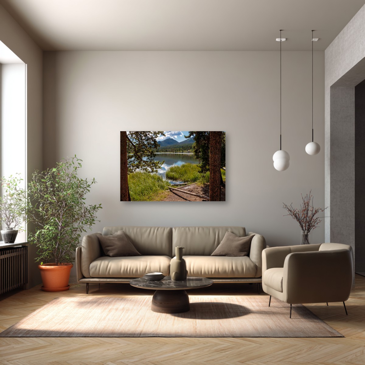 Rocky Mountain Lake View – Image 4
