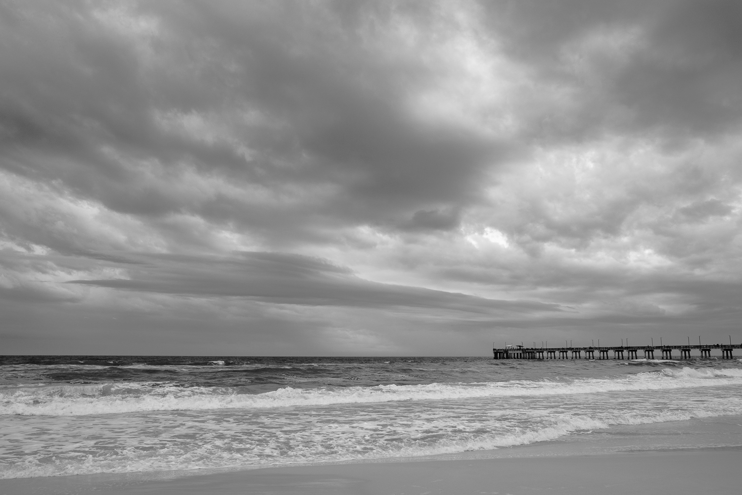 Storm over the Gulf – Dura Plaq  12 x 18"