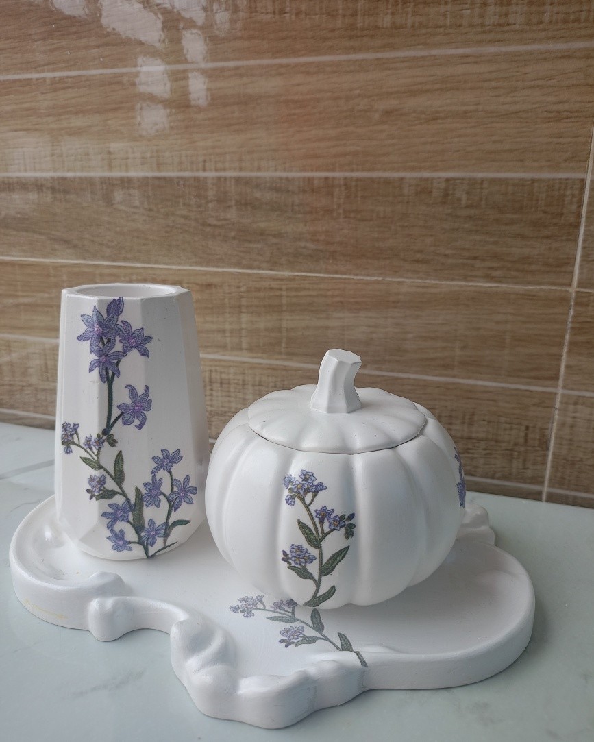 Pumpkin Showpiece Combo Set -- Modern Home Decor – Image 3