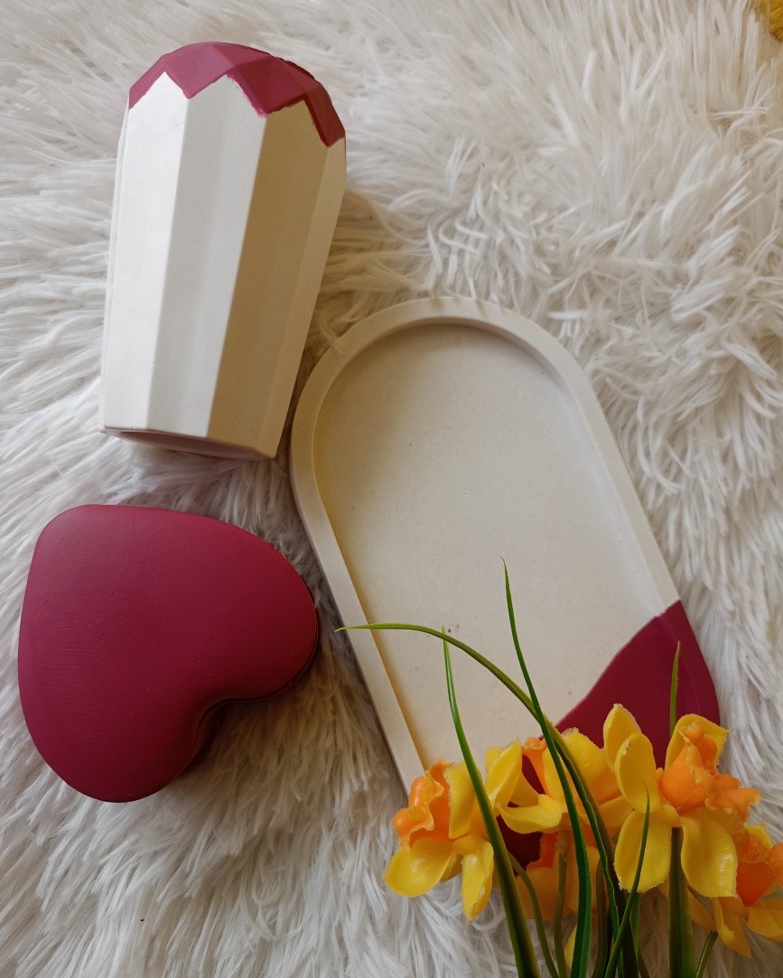 Cute Flower vase Combo set - Handmade – Image 3