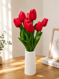 Artificial Tulip Flower | Realistic Faux Tulips for Home & Wedding Decor – Image 3