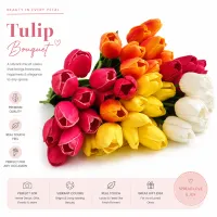 Artificial Tulip Flower | Realistic Faux Tulips for Home & Wedding Decor – Image 2